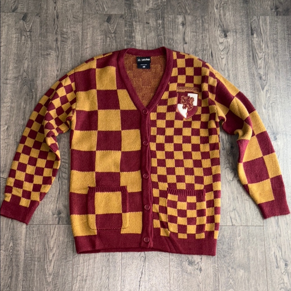 💛Harry Potter Gryffindor Checkered Women's Cardigan